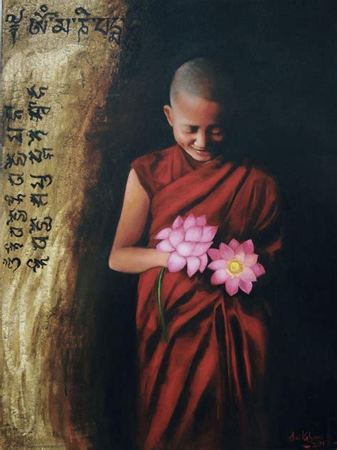 Buy Painting Buddhist Monk Artwork No 13533 by Indian Artist Sai Kalyani