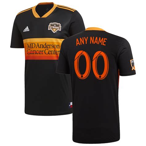 adidas Houston Dynamo Youth Black 2019 Secondary Replica Custom Jersey