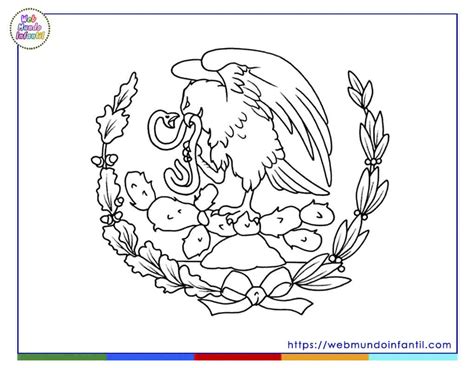 Escudo de México para Colorear e Imprimir