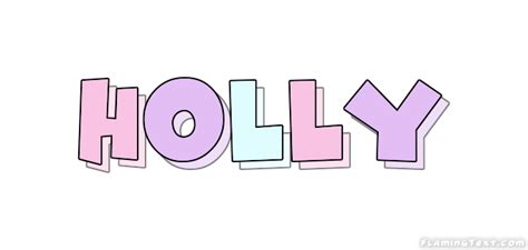 Holly Logo | Free Name Design Tool from Flaming Text