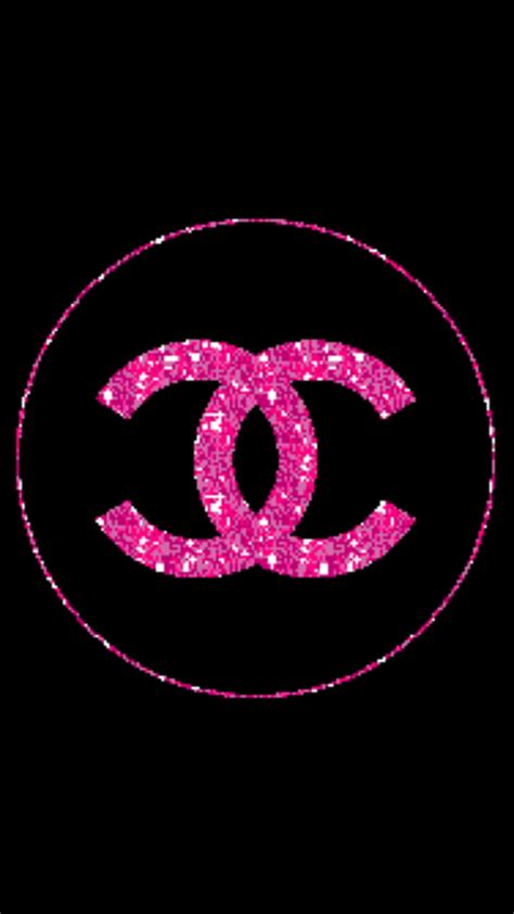 Chanel sparkle logo, brands, chanel, designer, glitter, high end, logos, pink, HD phone ...