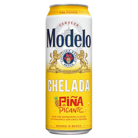 Modelo Chelada Pina Picante Mexican Import Flavored Beer 24 oz Can ...