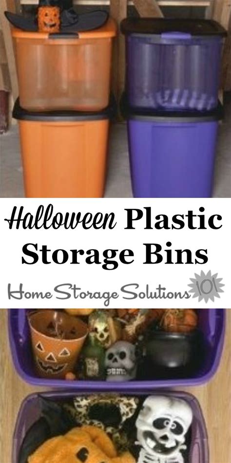 Halloween Plastic Storage Bins: Store Your Halloween Decorations In Style