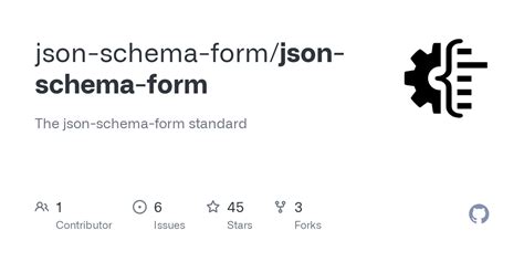 GitHub - json-schema-form/json-schema-form: The json-schema-form standard