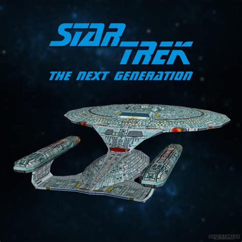 Spacecraft Star Trek:TNG Enterprise-D with instructions | Paperzone VN