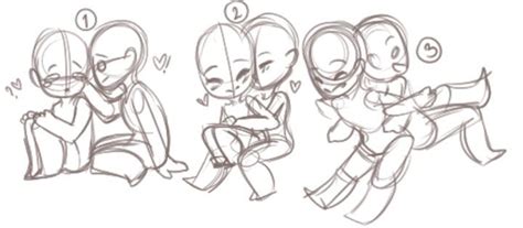 Chibi couple poses | Couple poses drawing, Chibi drawings, Drawing base