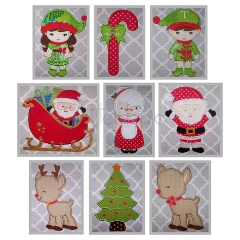 Christmas Applique Design Set | Stitchtopia