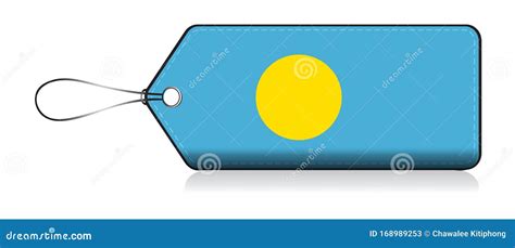 Palaun Emoji Flag, Label of Product Made in Palau Stock Vector ...