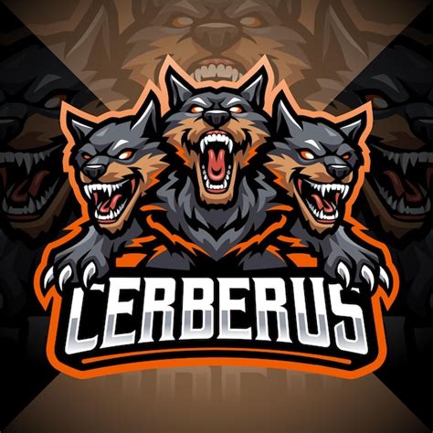 Premium Vector | Cerberus esport mascot logo design