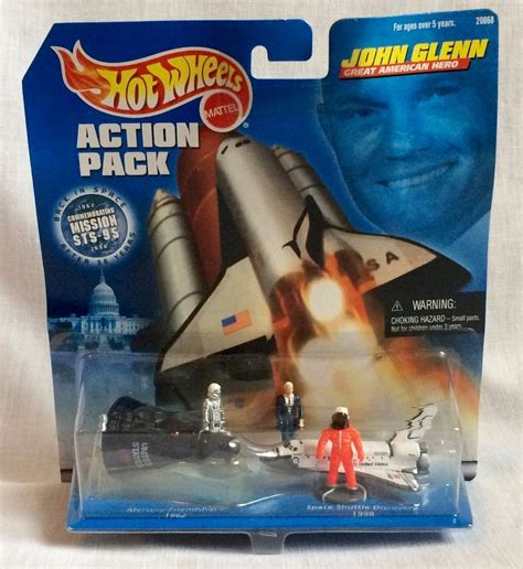 Hot Wheels John Glenn Action Pack Mission STS-95 Mercury Space Shuttle ...