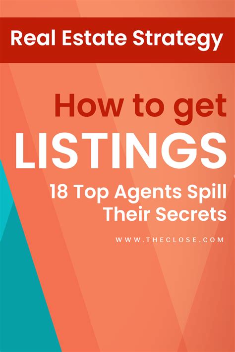 How to Get Listings: 18 Luxury Listing Agents Spill Their Secrets - The Close | Real estate ...