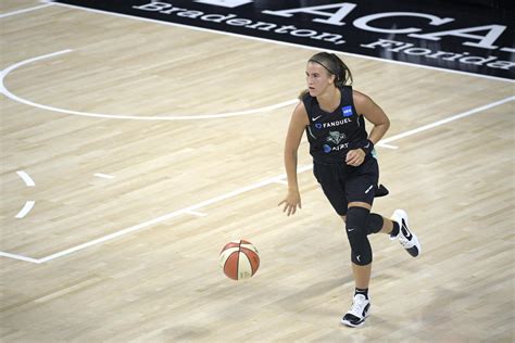 WNBA: Sabrina Ionescu back in gym after ankle injury, surgery - Yahoo ...