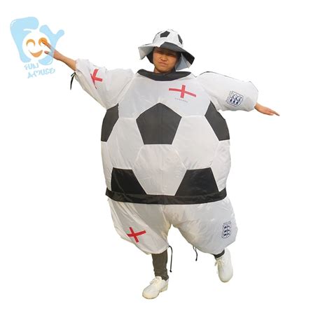 Halloween Costume Men Cosplay Inflatable Soccer Football Costumes Adult ...