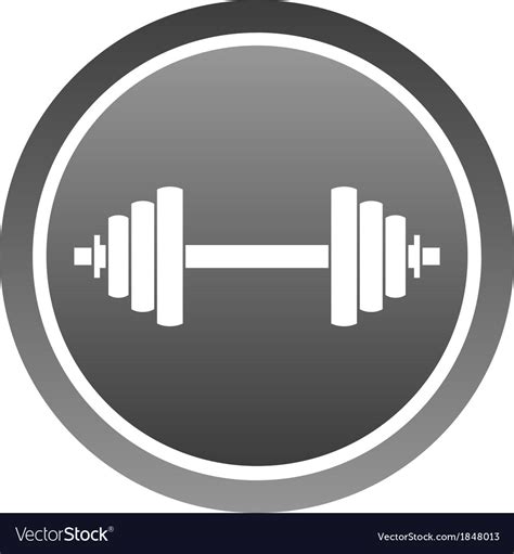 Dumbbell icon Royalty Free Vector Image - VectorStock