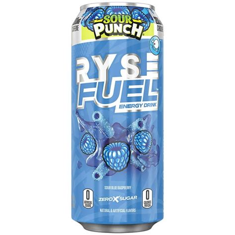 Ryse Fuel Energy Drink - Sour Blue Raspberry (12 Drinks/ 16 Fl Oz. Each) - Walmart.com