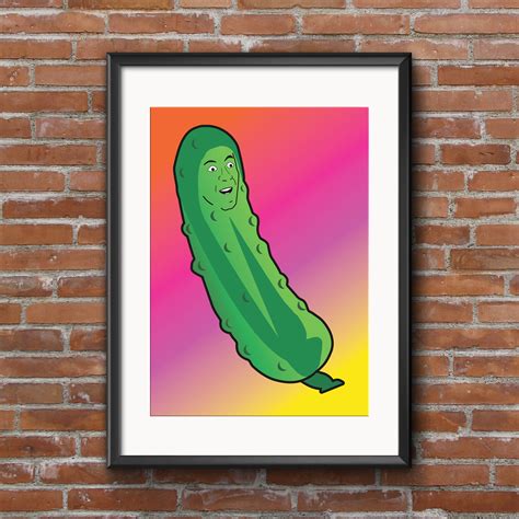 Picolas Cage Nicolas Cage as a Pickle Poster Wall Art | Etsy in 2021 | Nicolas cage, Poster wall ...