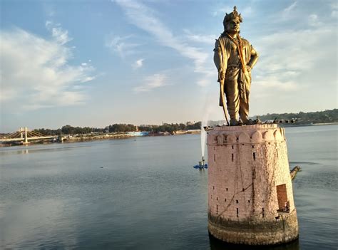 Raja Bhoj Statue in the city Bhopal