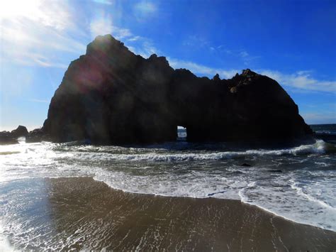 Keyhole Arch As Seen From Pfeiffer Beach