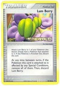 Amazon.com: Pokemon - Lum Berry (78) - EX Emerald : Toys & Games