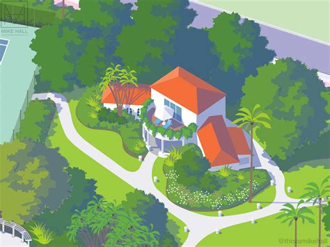 Visitor map for a hotel resort in Barbados on Behance