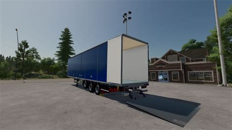 Semi Trailer with tail lift FS22 - KingMods