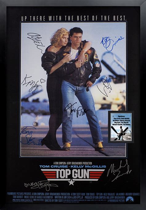 Top Gun Signed Movie Poster Framed and Ready to Hang - Etsy