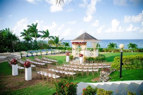 Wedding ceremony overlooking the Caribbean Sea-Jamaica | Caribbean sea, Wedding ceremony, Ceremony