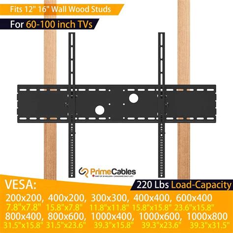 60-100 inch TV Wall Mount Bracket For LCD LED Curved/Flat Panel TVs up ...