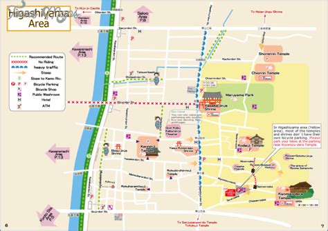 Kyoto Tourist Map - Kyoto Map English - ToursMaps.com