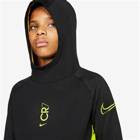 Nike CR7 Kids Dry Hoodie - Black/Hyper Turq/Lemon Venom - Boys Clothing ...