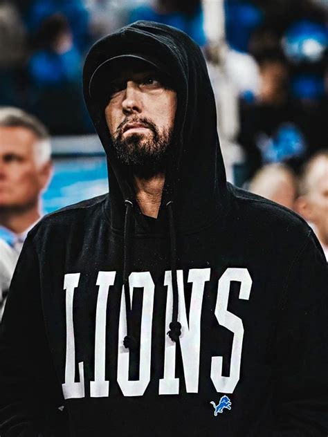 Eminem Lions Hoodie | Eminem Detroit Lions Black Hoodie