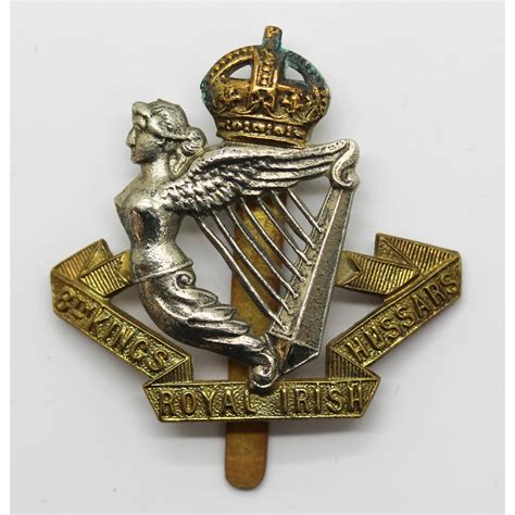 8th King's Royal Irish Hussars Cap Badge - King's Crown