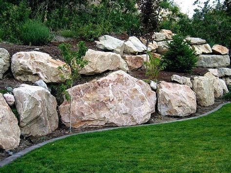 Natural Rock Walls Landscaping Boulder Retaining Wall Offers The Experience Of Squ ...