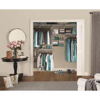 Rubbermaid HomeFree series 4-ft to 8-ft x 12-in White Wire Closet Kit at Lowes.com