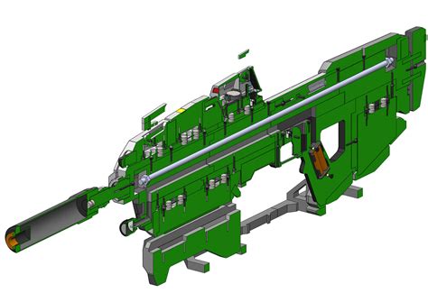 Halo MA37 Assault Rifle - Stl Cad Bundle 3D Model by MakerLab