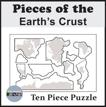 Crust of the Earth Puzzle Activity Plate Tectonics Earth’s Layers