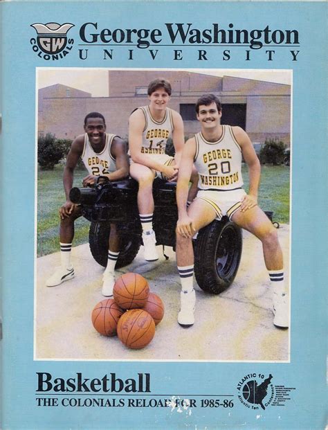 George Washington University Colonials Basketball 1985 1986 Media Guide