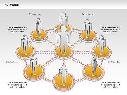 People Network Diagram for Presentations in PowerPoint and Keynote ...