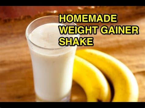 How to make a fast homemade weight gainer protein shake for muscle gain ...