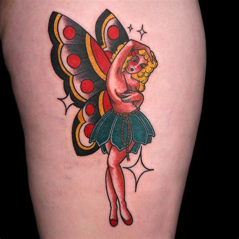 Fairy Tattoo by Money Mike | Fairy tattoo, Traditional tattoo, Modern tattoos