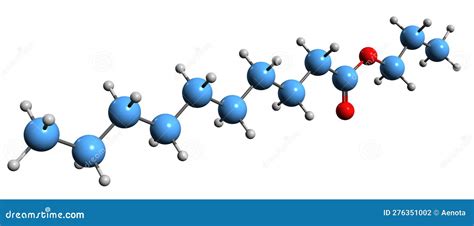 Propanol, Propyl Alcohol. Molecular Structure 3d Rendering, Structural ...