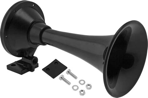 Vixen Horns Train Horn for Truck/Car. Heavy Duty ABS Air Horn Black Single Trumpet (Extra Small ...