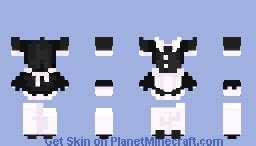 maid outfit template Minecraft Skin