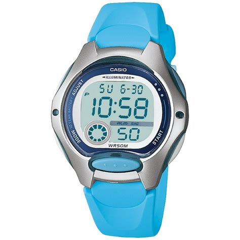 Casio - Women's Digital Sport Watch, Blue Resin Strap - Walmart.com ...