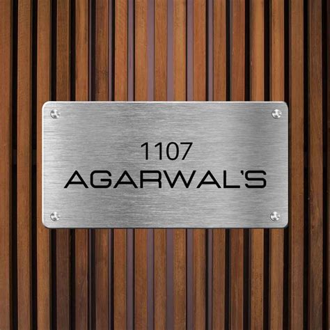 Customized Metal Name Plaques Online Nutcase India