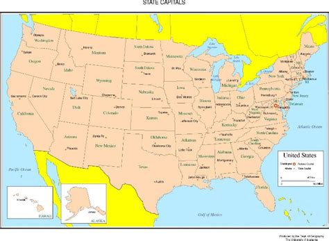 United States Physical Map Labeled