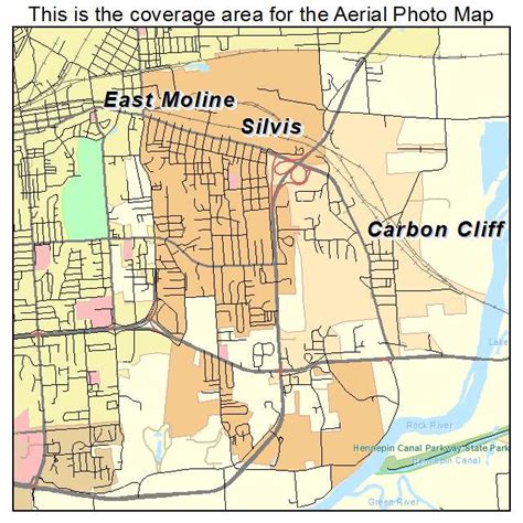 Aerial Photography Map of Silvis, IL Illinois