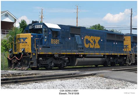 CSX SD50-2 8581 | Photo shot by my Dad, Jay Thomson, at Etow… | Flickr