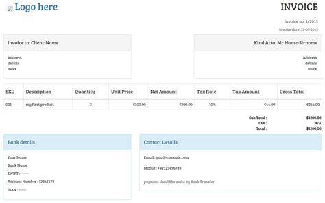 Invoice Template Bootstrap | invoice example