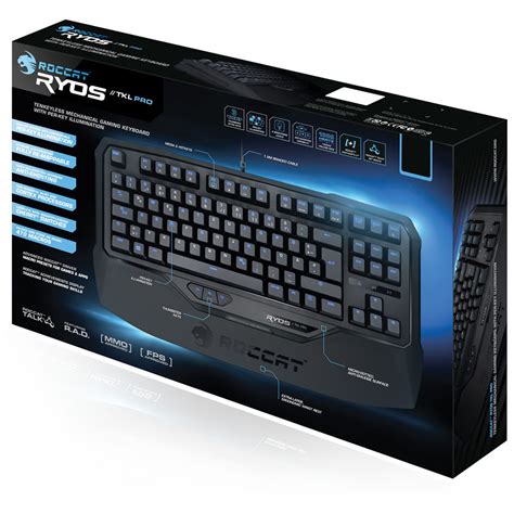 ROCCAT Ryos TKL Pro Illuminated Keyboard, Brown Cherry Switch, UK Layout